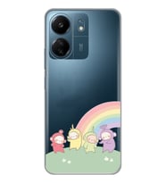 Xiaomi Redmi 13C Uyumlu Teletubbies Desenli Şeffaf Telefon Kılıfı