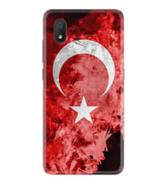 TCL L7 Kılıf Resimli Silikon Kılıf Şanlı Türk Bayrağı 1315