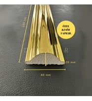 Dekoratif Polistren 1 Adet Gold 4 Cm Duvar Çıtası (Altın)