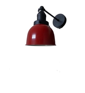 Rsylight Retro Metal Dekoratif Rustik Akrobatik Kırmızı Mafsallı Duvar Aplik