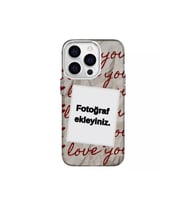 Iphone 14 Pro Uyumlu Kişiselleştirilebilir Tasarimli Lüks Silikon Kilif (Çok Renkli)