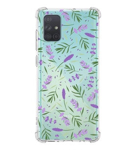 PrintiFy Samsung Galaxy A71 Uyumlu Water Color 3 Baskılı Şeffaf Köşe Korumalı Antişok Kılıf