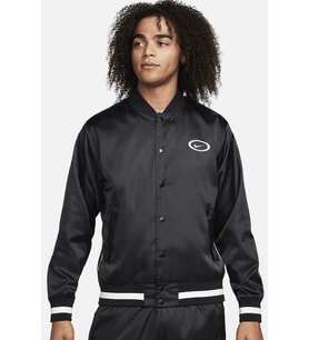 Nike DNA Crew Woven Loose Fit Basketball Jacket Erkek Bol Kesim Cıt Cıt Kapamalı Spor Ceket Siyah