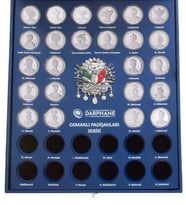 AgaKulche Osmanlı Padişahları 24 Adet Gümüş Sikke Coin Set
