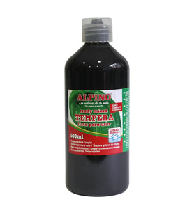 Alpino Tempera (Yıkanabilir) Boya 250 ml. SİYAH 