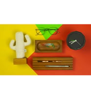 Kayigo Woody Üçlü Ofis Seti- Bej Kaktüs
