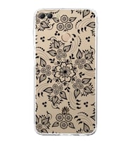 Huawei Y9 2018  Kamera korumalı Kapak Nostalji Desen Tasarımlı  Şeffaf Kılıf