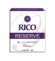 D'Addario RCT1030 Reserve Classic Bb Klarnet Kamışı No: 3.0 (Profesyonel) - 10'lu Paket  Zengin ve Karanlık Ton, Senfonik Performans Kalitesi