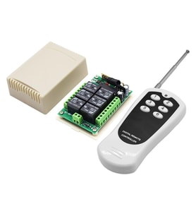 12V 433 MHz 6 Kanal Kablosuz RF Alıcılı Kumandalı Röle Modülü
