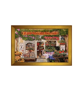 Manzara Temalı Kanvas Tablo 50 x 70 cm Gold Çerçeve