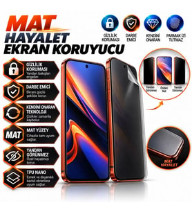 Motorola EDGE 70 Fusion Plus Uyumlu Mat Hayalet Nano Kırılmaz Ekran Koruyucu Darbe Emici Ultra Plus