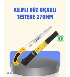 Kılıflı Budama Bahçe Testeresi 270 Mm Düz Bıçaklı