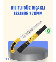 Kılıflı Budama Bahçe Testeresi 270 Mm Düz Bıçaklı