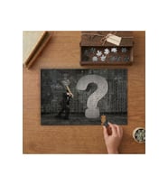 Soru İşaretini Kırmak Tasarımı 240 parça Ahşap Puzzle Ahşap Kutuda MP01453