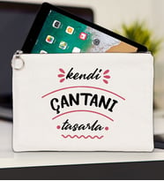 BK Gİft Kişiye Özel Kendin Tasarla Tablet Çantası 30x21cm ( 12 Renk Seçeneği), Ipad Çantası, Baskılı Tablet Kılıfı (Ham)