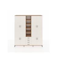 Hyperion Dolap 17 Raflı 4 Çekmeceli 8 Kapaklı 220x44x243 Çam-Aytaşı/Aytaşı