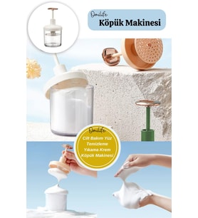 Cilt Bakım Yüz Temizleme Yıkama Krem Köpük Makinesi (Beyaz)