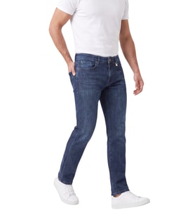 DeepSEA Erkek Regular Fit Standart Kesim Likralı Taşlanmış Lacivert Kot Pantolon – Esnek Pamuklu Jean 2600982