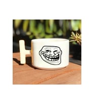 Troll Face Baskılı Beyaz T Kulp Kupa Bardak