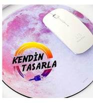 Kişiye Özel Yuvarlak Mouse Pad ( 2mm )(,Hediye,Paketi Yapılır,Not Yazılır)