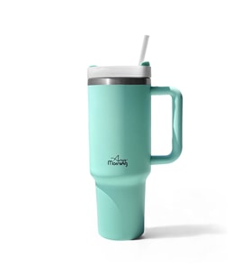 Any Morning Vaha 1200 ml Termos Mug, 3 Kademeli Çevirmeli Kapak, Açık Somon SI2440217 (Su Yeşili)