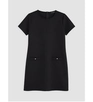 LCW Comfort Siyah Süet Görünümlü Mini Elbise