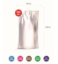 Kapaklı Sıvı Ambalajı 13X22 (100 Adet)