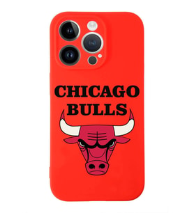 Apple iPhone 14 Pro  Lansman Kılıf Chicago Bulls  Tasarımlı Altı Kapalı İçi Kadife Kaplı  Kapak (Şeffaf)