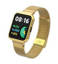 Xiaomi Redmi Watch 2 Lite Uyumlu Kordon Paslanmaz Çelik Klipsli Zore KRD-66 Kayış
