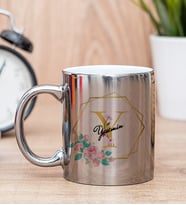 Kişiye Özel Geometrik Yaldız Tasarımlı İsimli Silver Kupa Bardak