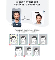 8 Adet Biometrik&Vesikalık Fotoğraf