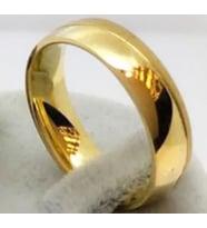 Altın Kaplama  Klasik Alyans (Gold)