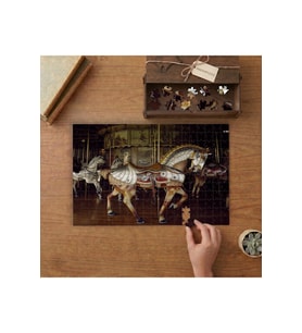 Atlıkarınca - Lunapark - Eğlence Tasarımı 240 parça Ahşap Puzzle Ahşap Kutuda MP09624