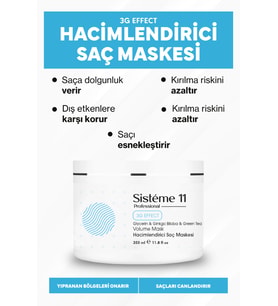 Sisteme 11 Hacimlendirici Maske 350 ml 8684091009443