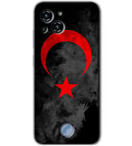 Reeder S23 Pro Max Kılıf HD Desen Baskılı Arka Kapak - Black Ayyıldız