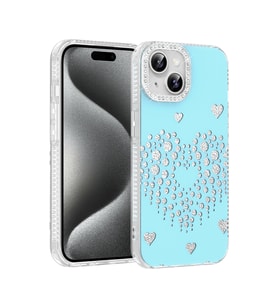 iPhone 14 / İphone 13 Kılıf Damla Taşlı Rivas Sert PC Kılıf