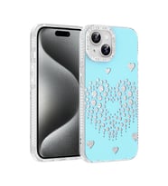 iPhone 14 / İphone 13 Kılıf Damla Taşlı Rivas Sert PC Kılıf