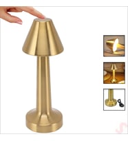 Şarjlı Dokunmatik Ayarlanabilir Renk Tonlu LED Masa Lambası - 23cm