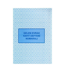 Gelen Evrak Kayıt Defteri Numaralı 22x32 40 Yaprak Artlantis Gelen Evrak Kayıt Defteri Karton Kapak 1 Adet (Beyaz)