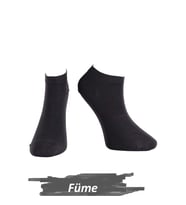 Jiber Erkek Modal Likaralı Patik Çorap 6100  - 6 Adet (Füme)