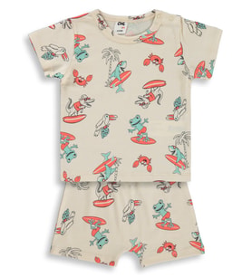 Civil Baby Surf Empirmeli 6-18 Ay Takım - Bej