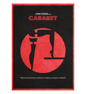 Cabaret Tablo Ahşap Poster Dekoratif