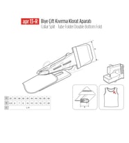 Biye Çift Kıvırma Klorat(Etek) Apara 28x7mm / APR 13-R