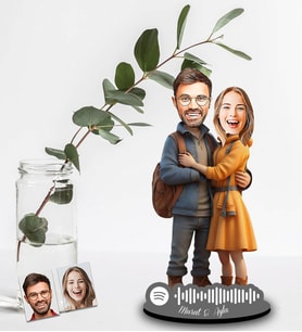 Kişiye Özel Spotify Sevgili Tasarımlı Ahşap Biblo Model-26