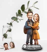 Kişiye Özel Spotify Sevgili Tasarımlı Ahşap Biblo Model-26