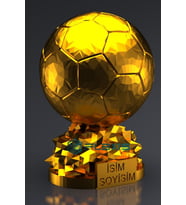 İSMİNİZE ÖZEL FIFA BALLON D'OR MAKETİ GOLD KAPLAMA 15 CM HEDİYELİK