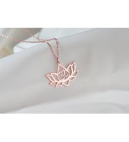 Ohm'lu Lotus Kolye, Yoga Takıları, Meditasyon Kolyesi, Kolyeler Boho Takıları