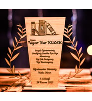 Öğretmenler Gününe Özel Lazer kesim Mdf Plaket