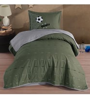 Clasy Ranforce %100 Pamuk Nakışlı Tek Kişilik Yatak Örtüsü Vamos