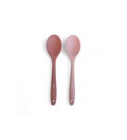 silikon 20cm 2'li pembe + tozpembe kaşık